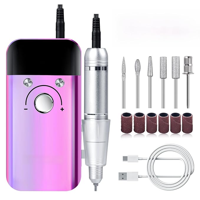 Usb Nail Drill, Iridescent Purple V6