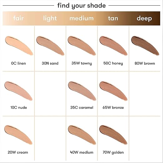 20W Cream: For fair skin with warm undertones