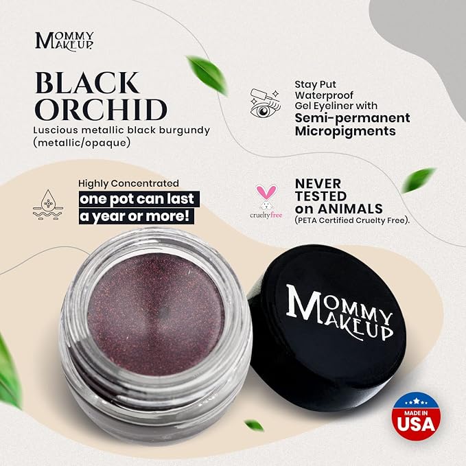 Black Orchid - Luscious metallic black burgundy