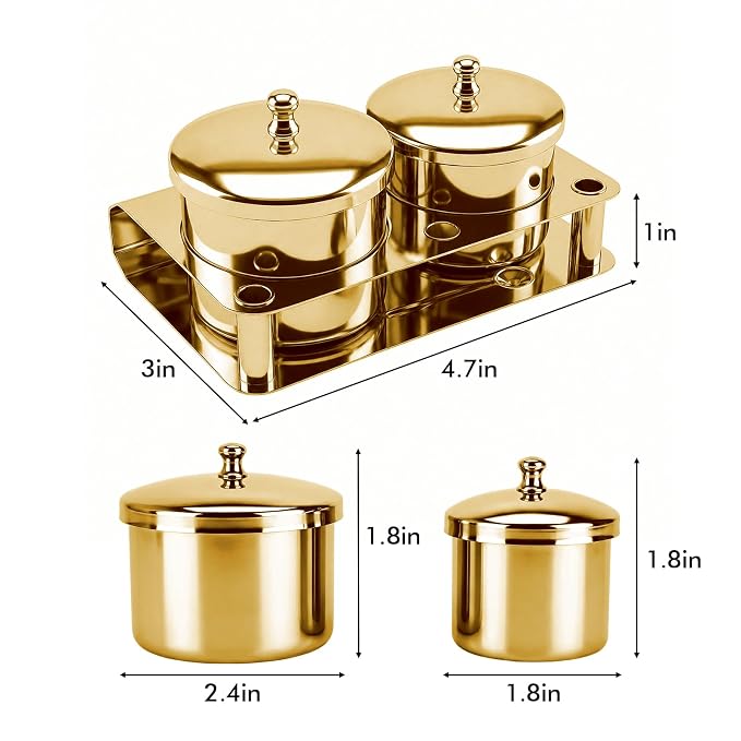 Golden, 2Pcs