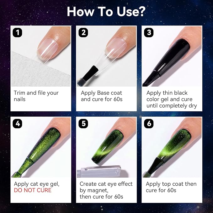 10 Colors-9D Cat Eye Gel