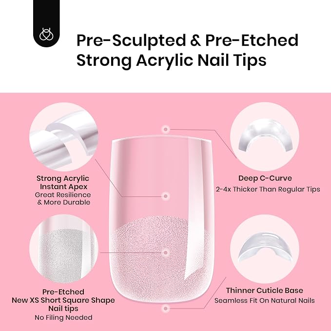 1 - Tipex Nails Only | Short Square | 512