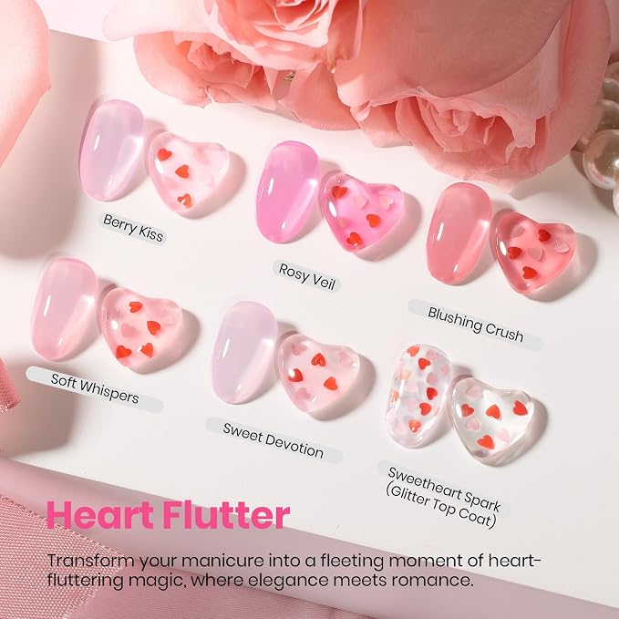 Pink Peach Nude Heart