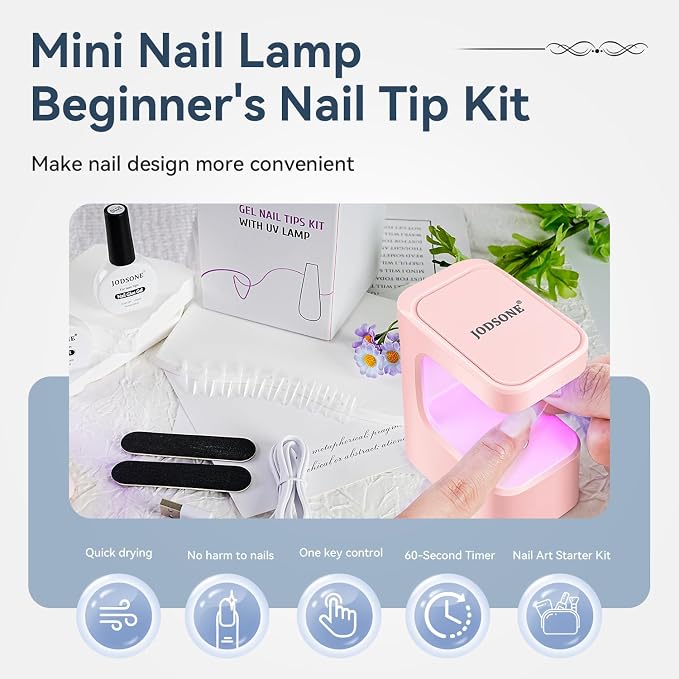 Lamp Clear Nail Tips-Short Water drop-1