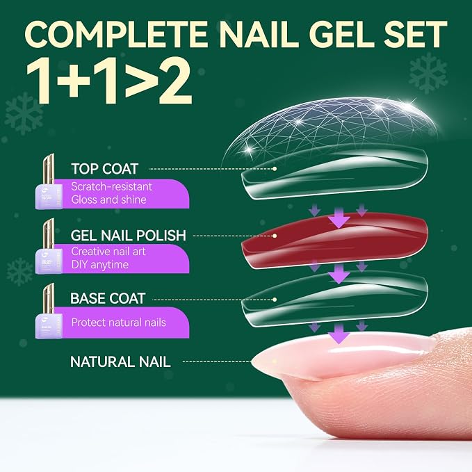 12 Colors Christmas Glitter Set