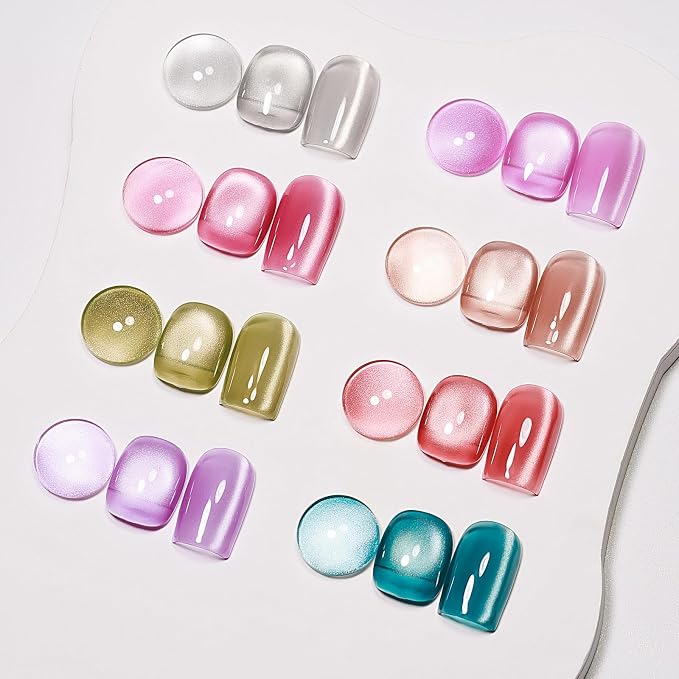 Neon Glassy Cat Eye Gel
