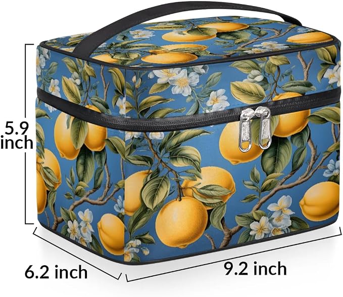 Retro Lemons Flowers