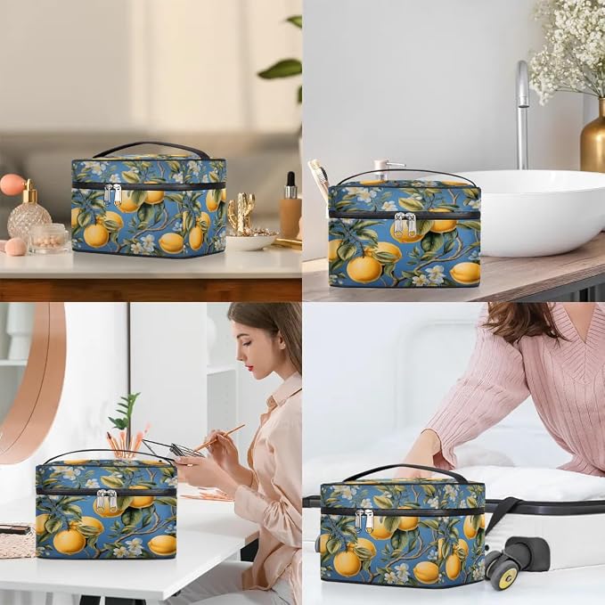 Retro Lemons Flowers