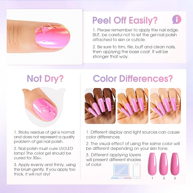 Nude Pink Blue Green