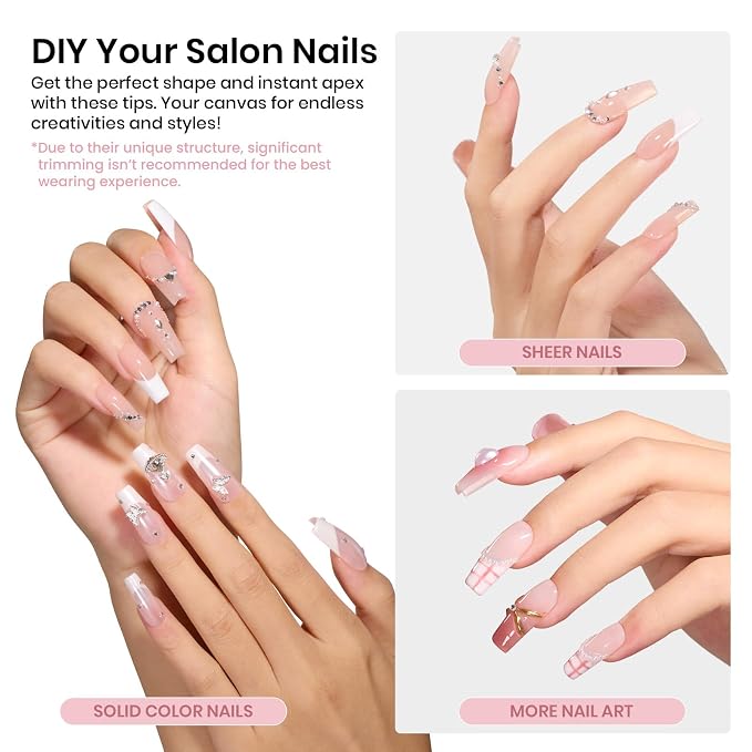 1 - Tipex Nails Only | Medium Coffin | 512