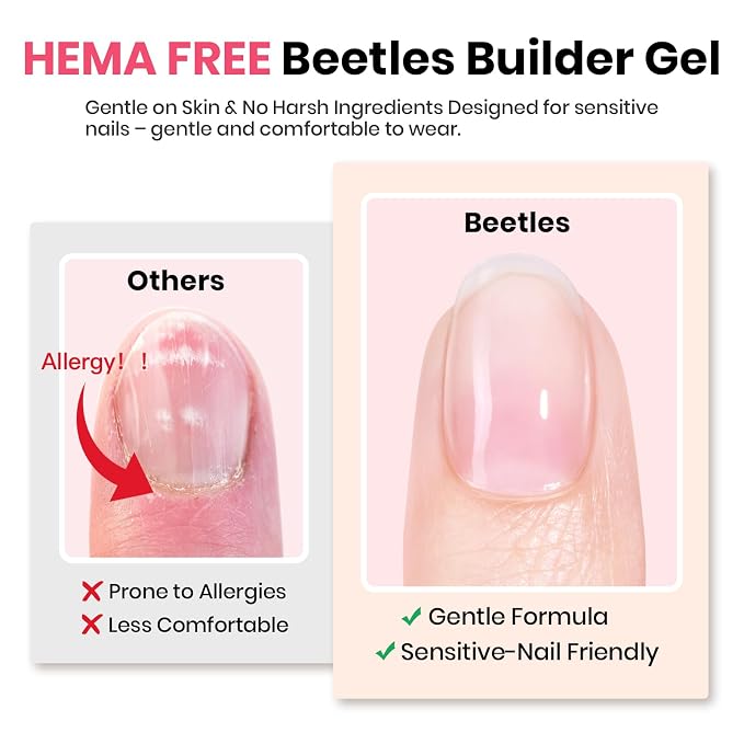 B2-HEMA Free|Clear Sheer Pink & White