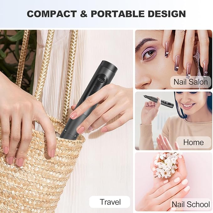 Cordless Grey Nail Drill