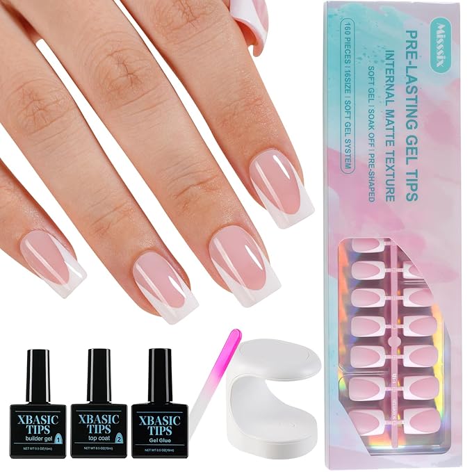 160PCS PINK SHORT DEEP FRENCH BIG KIT