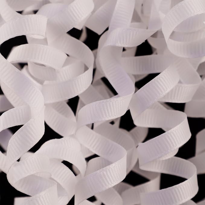 Grosgrain blanco
