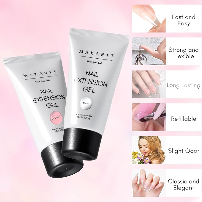 2 Colors Crystal Clear and Nature Pink