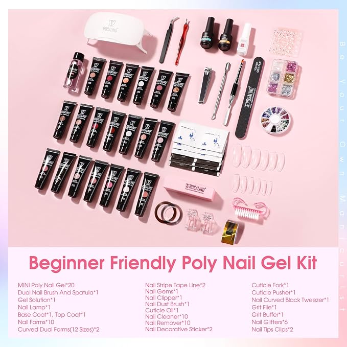 20 Color Poly Nail Gel Kit-02