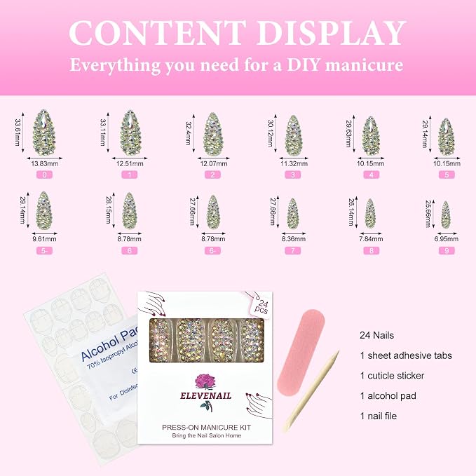 Full cover 3D Rhinestone