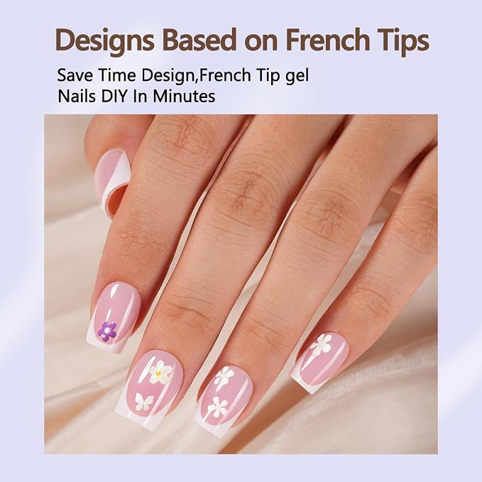 150PCS PINK SHORT FRENCH KIT