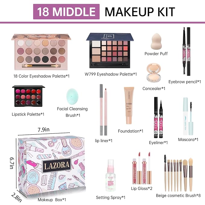 18 Matte Makeup Set