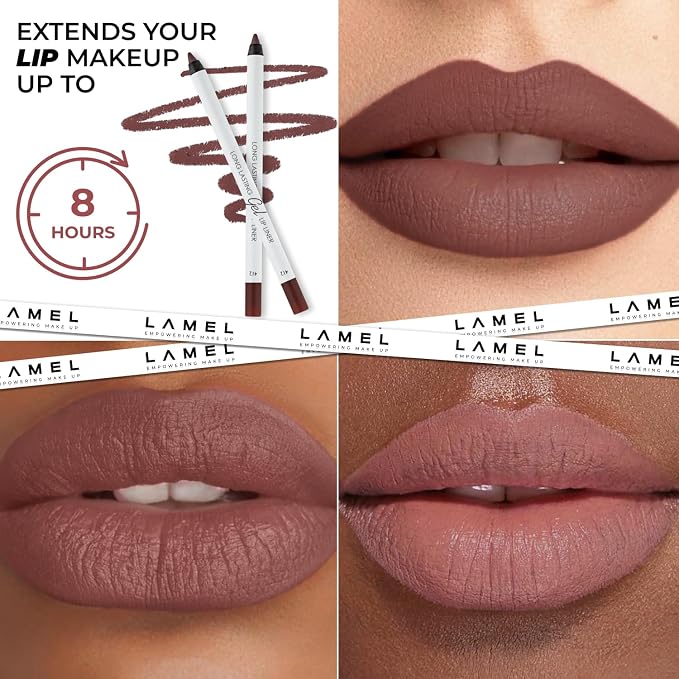 Pack of 5: Berry, Chilli, Mauve, Spicy nude, Intense brown