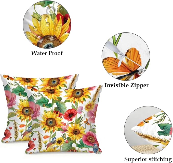 Sunflower Red Floral