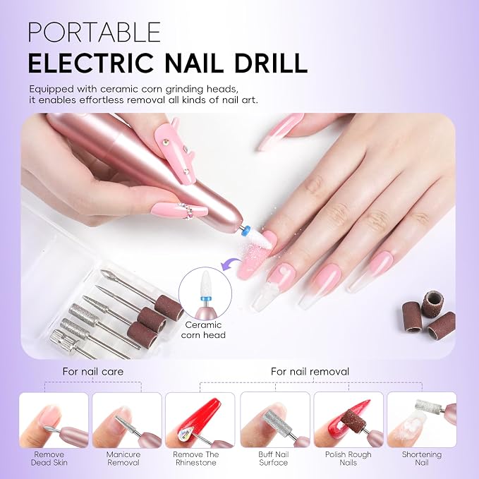 Multicolor Collection Acrylic Nail Kit with Drill