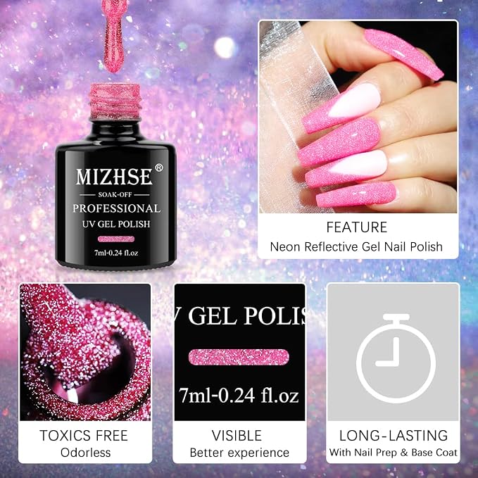 A-Neon Reflective Glitter Gel