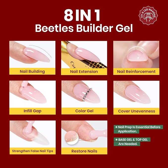 B5-HEMA Free|White Red Glitter