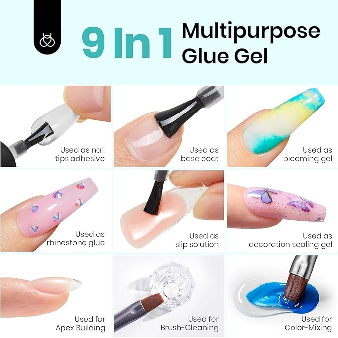 Builder Gel and Nail Glue and Top Coat