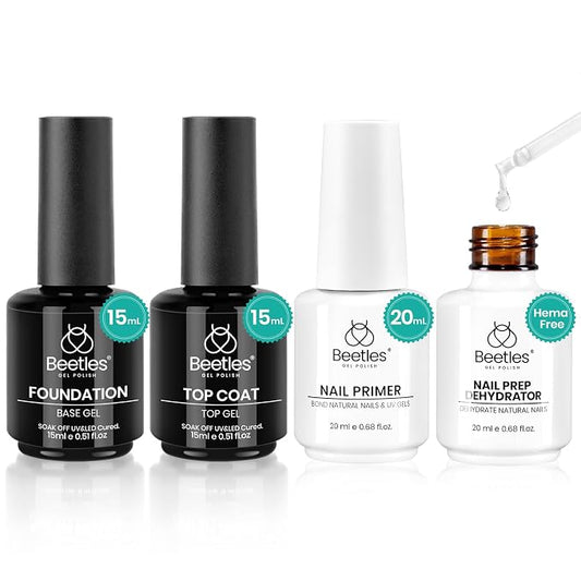 Base & Top Coat with Nail Dehydrator & Primer