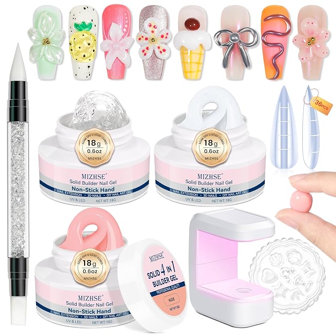 Clear + Milky White + Nude (3-Pack)