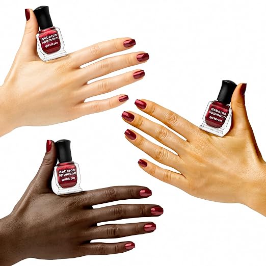 Blazin' - full coverage cranberry red with red, silver and pink shimmer