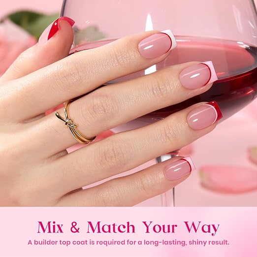 K - Press On Nail Kit | Short Square | Heart Whisper