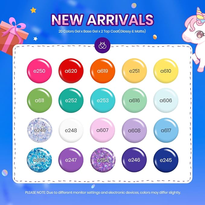 20 colors Unicorn