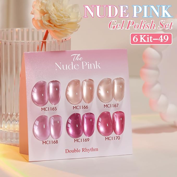 Glass Nude Pink Purple Rose