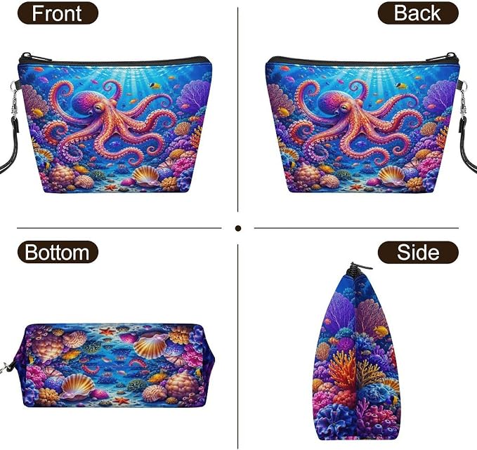 Colorful Octopus Coral Reef Underwater Scene