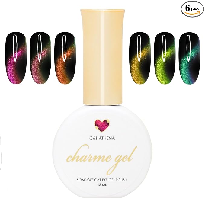 Black, yellow, orange, green, pink. purple