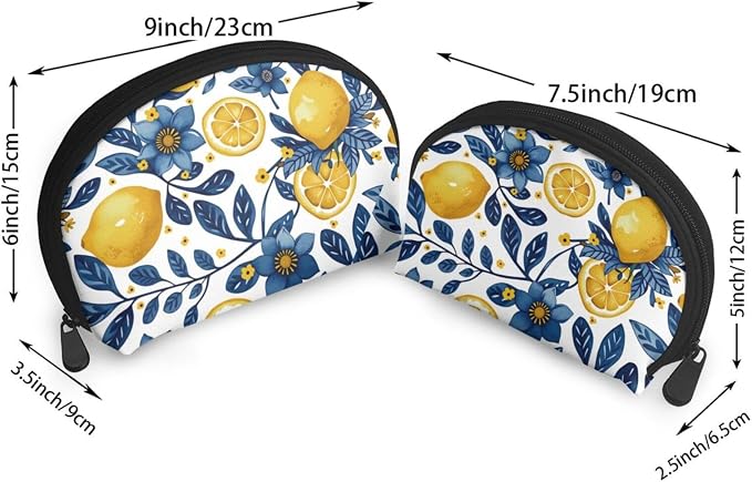 Lemon Floral Blue Yellow