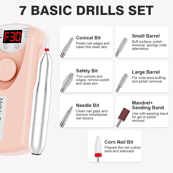 Pink-nail Drills