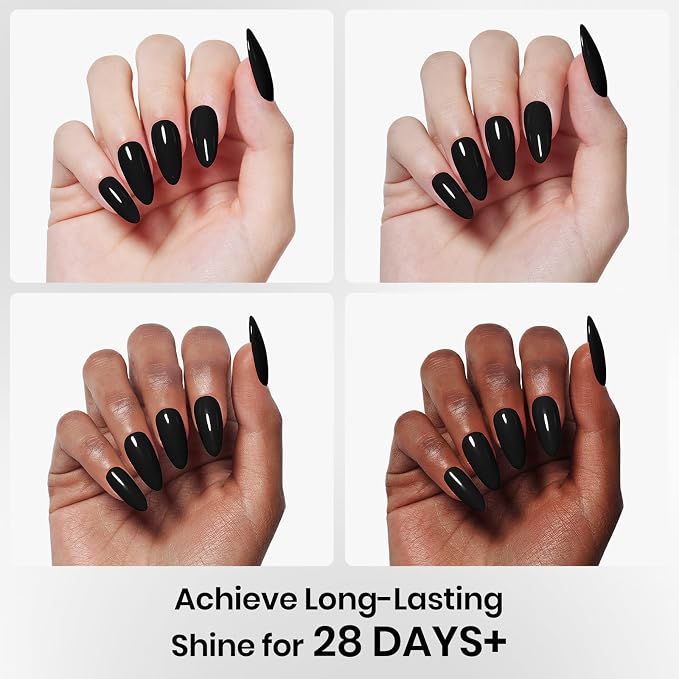 0-1-1 Pcs 15ml top base coat & black gel