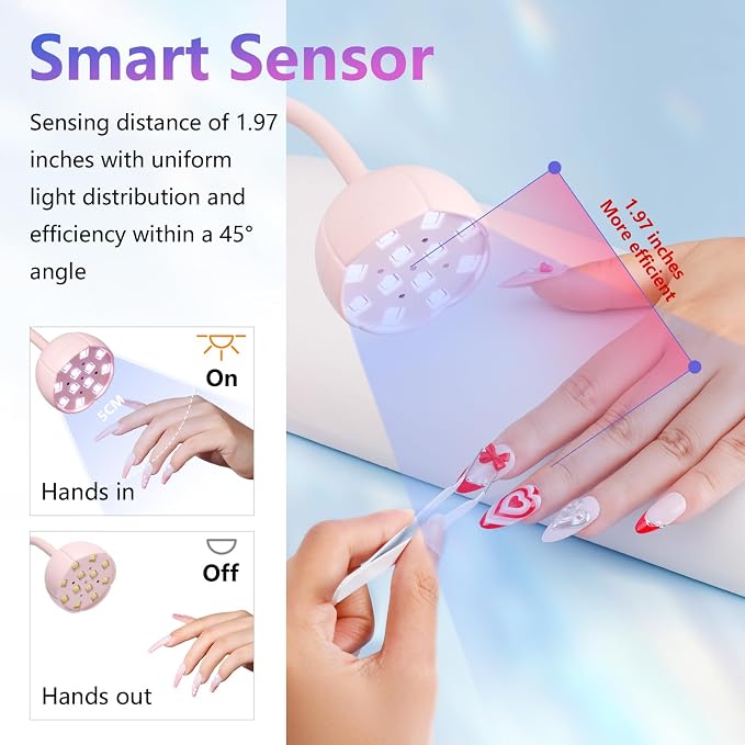 A4-uv nail lamp-Pink