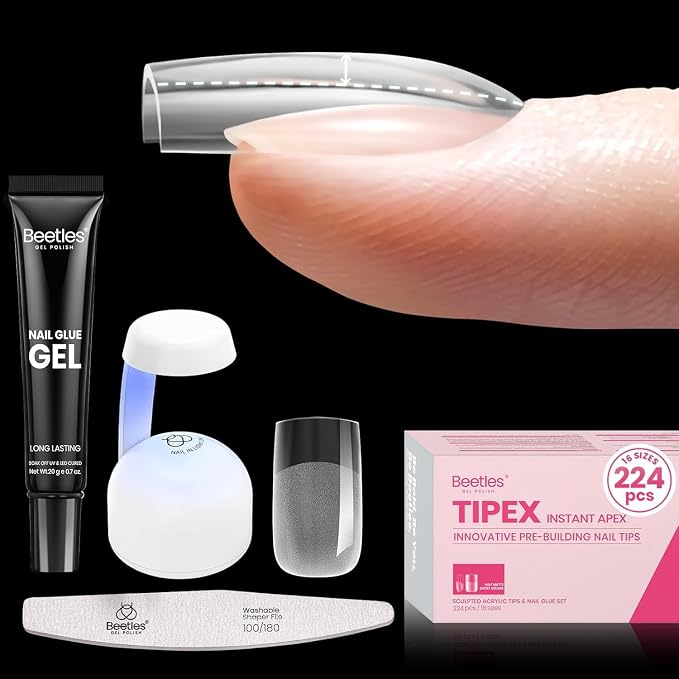 2 - Tipex Nails Kit | Short Square | 224