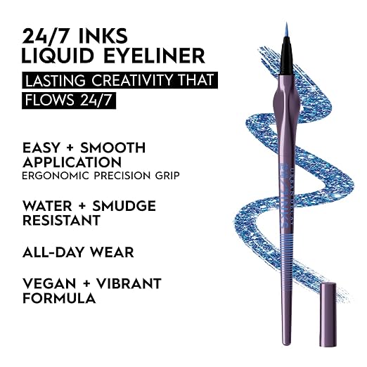Hi Energy - Blue Shimmer, Brush Tip Eye Liner