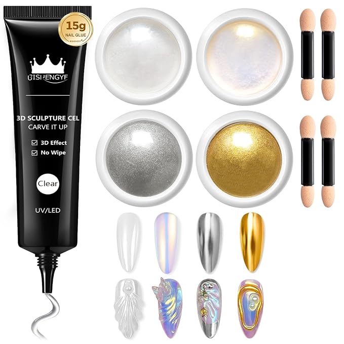 Gold Silver White Chrome Powder