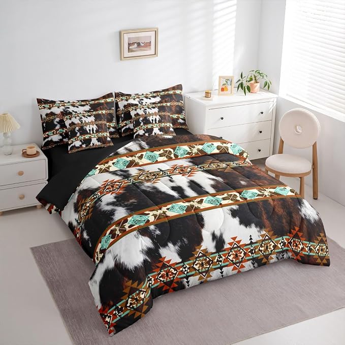 White,black,brown,teal,orange
