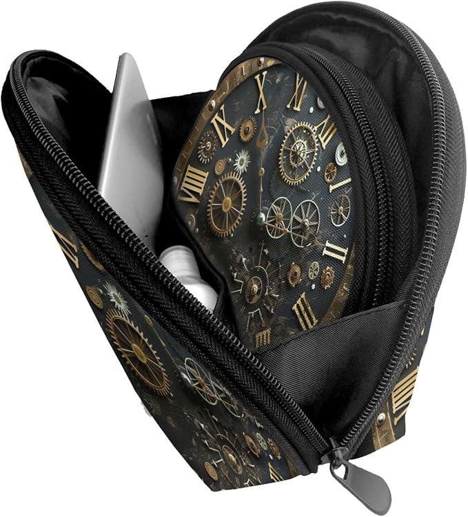 Gears Clock Bronze Century