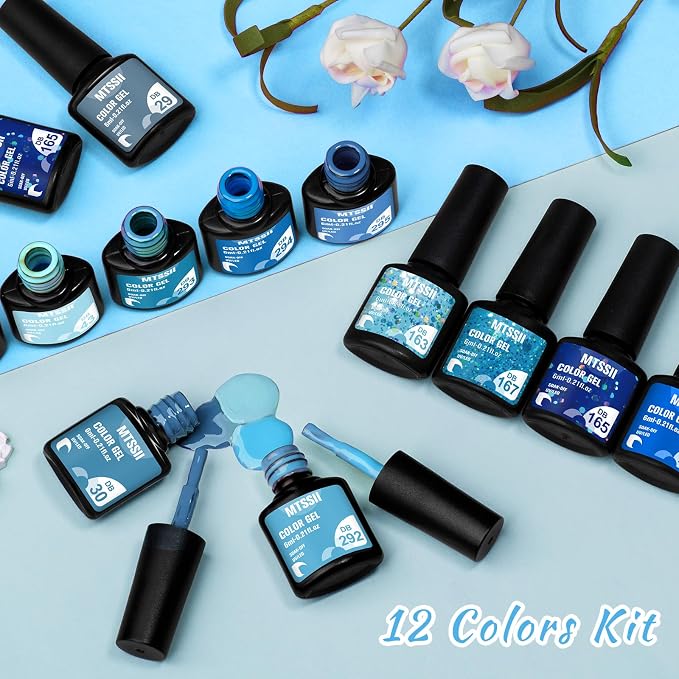12 Pcs Blue