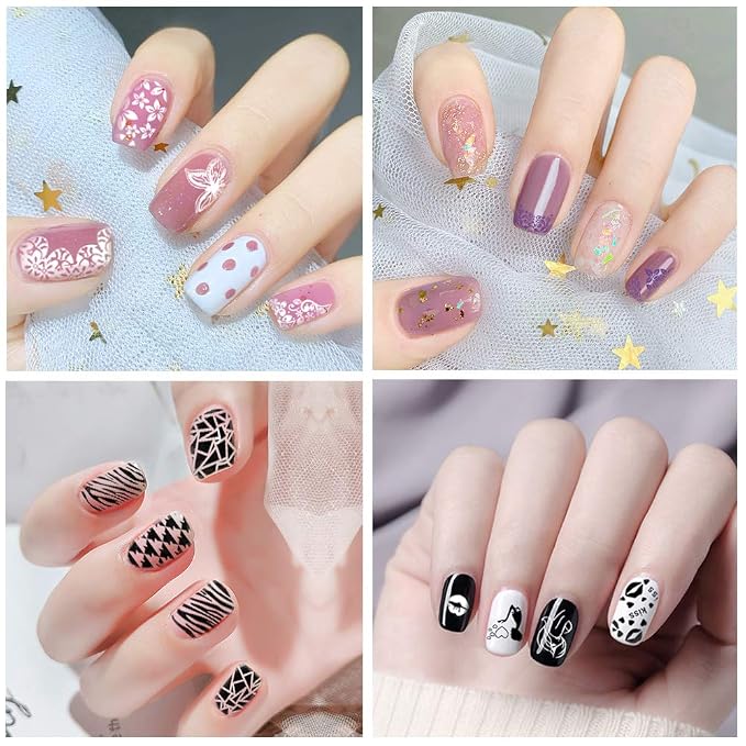 8 pcs Nail Stamping Gel