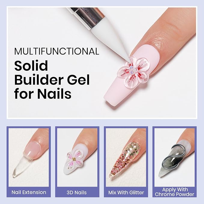 Clear + Milky White + Nude (3-Pack)