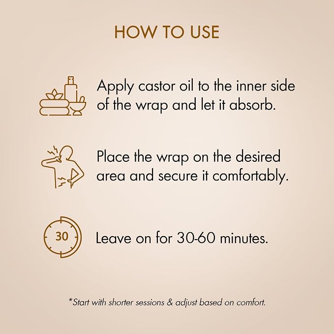 Castor Oil with wraps